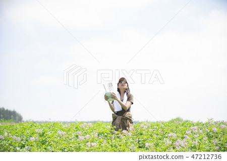 Female agriculture drone 47212736