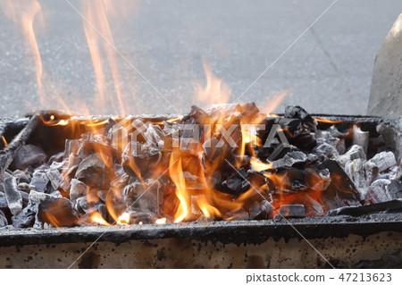 Charcoal fire. Charcoal fire. 47213623
