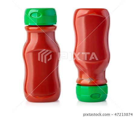 Bottle of Ketchup isolated on white background Bottle of Ketchup isolated on white background 47213874