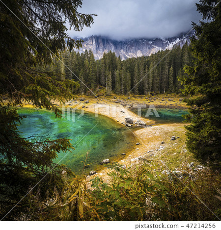 carezza lake in italy 47214256