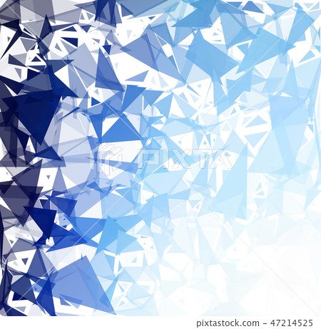 Blue Polygonal Mosaic Background  47214525