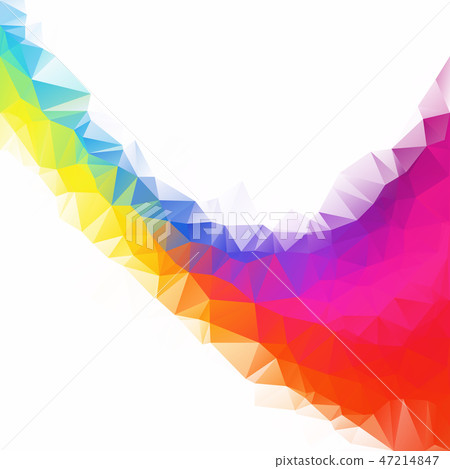 Colorful Polygonal Mosaic Background  47214847