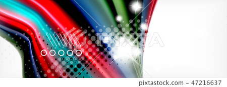 Abstract wave lines liquid fluid rainbow style color stripes background. Artistic illustration for Abstract wave lines liquid fluid rainbow style color stripes background. Artistic illustration for 47216637