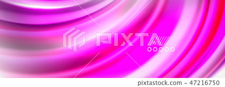 Fluid liquid colors abstract background, colorful geometric background - fluid shapes composition 47216750