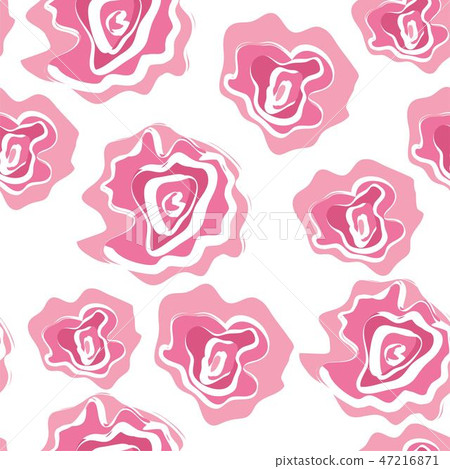 Abstract seamless pattern with roses. Abstract seamless pattern with roses. 47216871