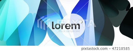 Vector colorful geometric triangle background, crystal banner design Vector colorful geometric triangle background, crystal banner design 47218585