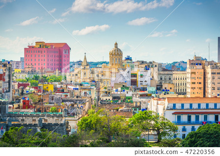 Havana, Cuba downtown skyline. 47220356
