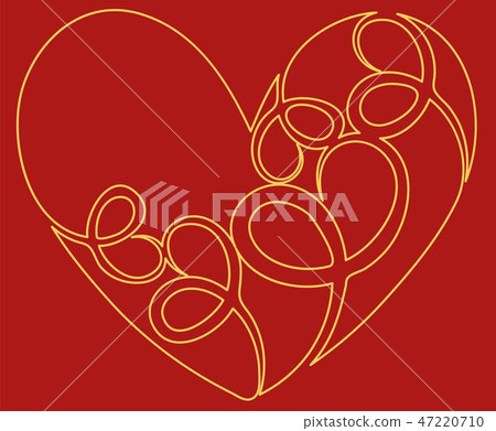 Heart icon. Flat design. Vector illustration eps10 - Stock Illustration ...