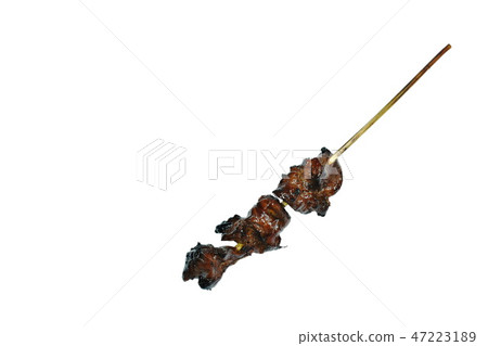 roasted chicken liver stab in wooden stick  47223189