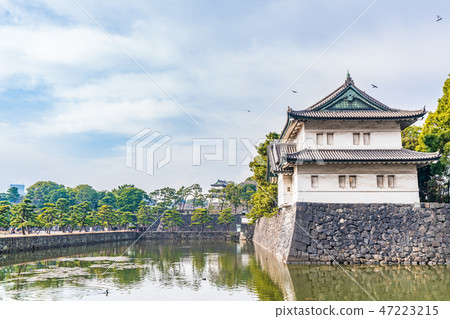 東京皇宮和富士見的城市風景 47223215