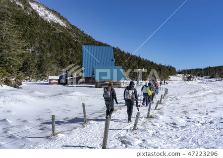 Snow scene of Yatsugatake Tsuboiwa 47223296
