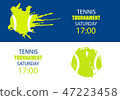 Sports design for tennis. 47223458