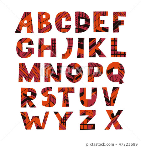 Funny Halloween alphabet2 47223689