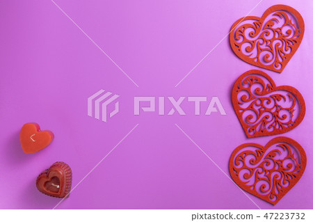 Postcard to the day of all lovers. Valentine's Day 47223732