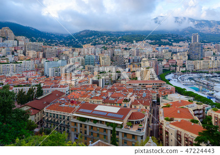 Beautiful view of La Condamine and Monte Carlo 47224443