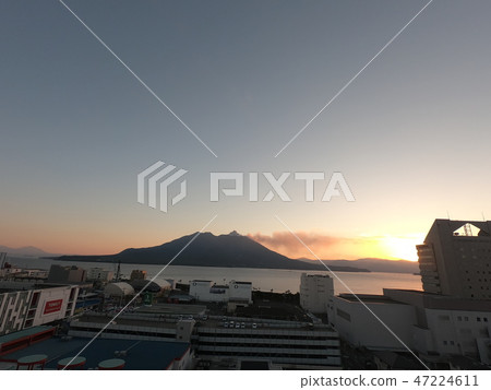 Sakurajima 2在黎明時分 47224611