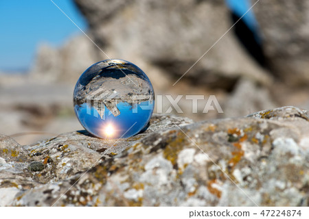Upside down landscape of Pobiti Kamani 47224874