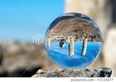 Upside down landscape of Pobiti Kamani 47224877