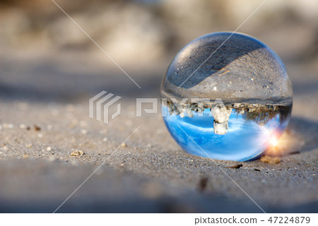 Upside down landscape of Pobiti Kamani 47224879