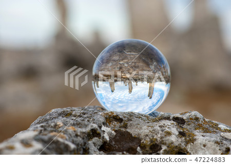 Upside down landscape of Pobiti Kamani 47224883