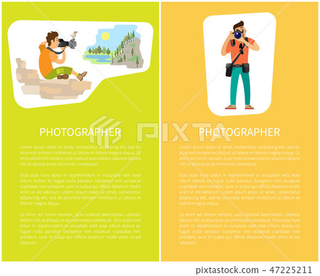 Photographers Taking Picture with Photo Equipment Photographers Taking Picture with Photo Equipment 47225211