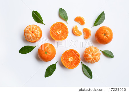 Mandarin Orange. White Background Mandarin Orange. White Background 47225930