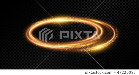 Transparent golden light effect - Stock Illustration [47226055] - PIXTA