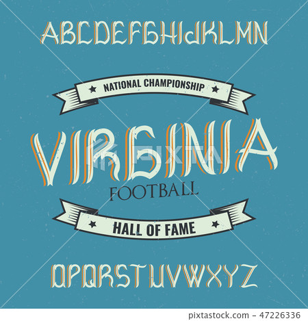 Vintage label typeface Vintage label typeface 47226336