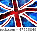 llustration of United Kingdom flag. 47226849