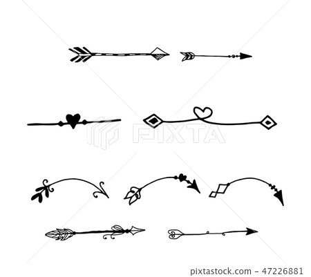 Tribal doodle hand drawn vector 47226881