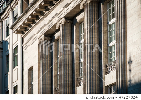 columns on building exterior - building facade   47227024