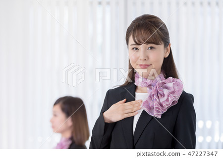 Young lady, 2 people, receptionist 47227347