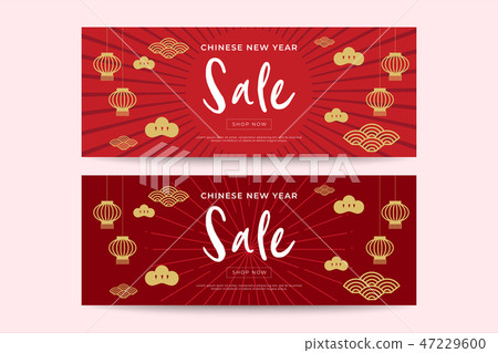 Chinese New Year sale design template. Chinese New Year sale design template. 47229600