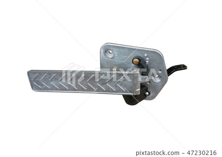 Pedal car accelerator isolated on 47230216