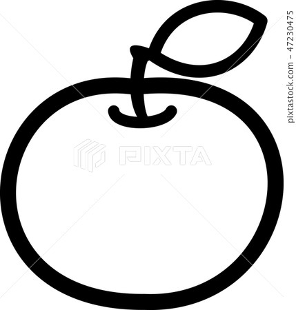 蘋果葉線繪圖 47230475