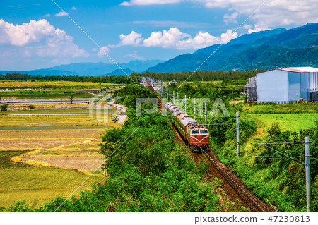 台灣花蓮玉里火車風光Asia Taiwan Hualien scenery 47230813