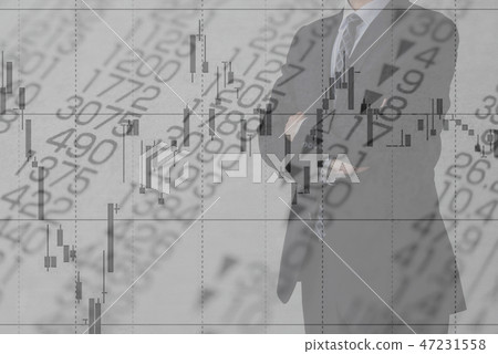 股票價格和商人 股票價格和商人 47231558