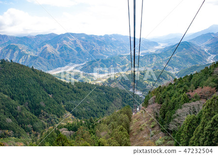 Yamanashi Prefecture Minobe Sanku Onji Scenery from Minobesan Cable Car 47232504