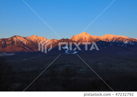 Yatsugatake that you desire from Hirasawa Pass Yatsugatake that you desire from Hirasawa Pass 47232792