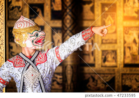 Art culture Thailand Dancing in masked khon 47233595