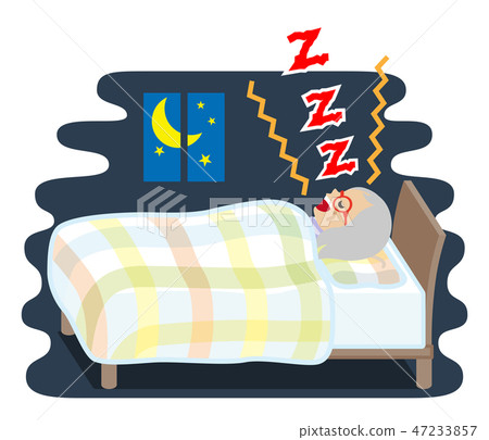 資深婦女睡覺打鼾睡眠問題 47233857