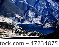 Okutama Suyo Road俯瞰Tsukuyomi第一個停車場Okutama Lake 47234875