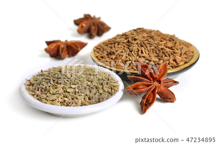 Anise, also called aniseed or Pimpinella anisum  47234895