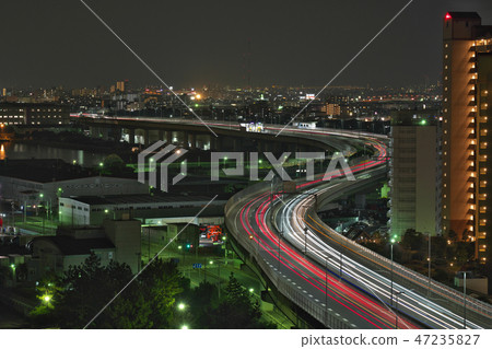 [Night view from Izumiotsu PA] 6 Nagisa Town, Izumiotsu City, Osaka Prefecture 47235827