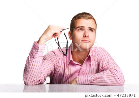 Man with glasses Man with glasses 47235971