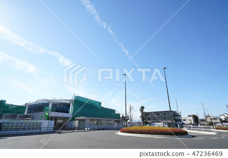 Tokyo cityscape Minamimachida Station renewal construction in Japan 47236469