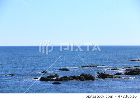 Oarai coast Jan. Ibaraki prefecture Oarai town 47236510