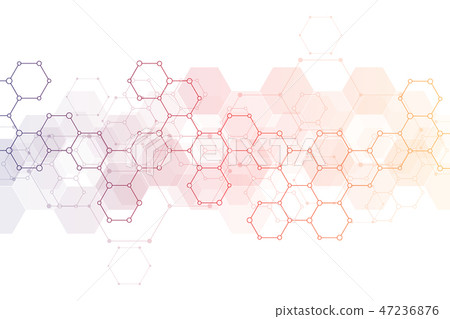 Geometric background texture with molecular structures and chemical engineering. Abstract background Geometric background texture with molecular structures and chemical engineering. Abstract background 47236876