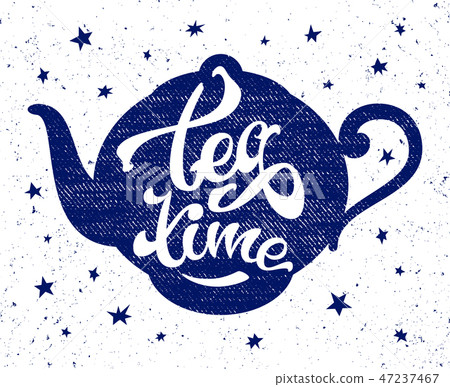 Tea time lettering Tea time lettering 47237467