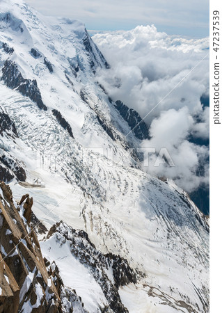 Mont Blanc mountain massif view 47237539